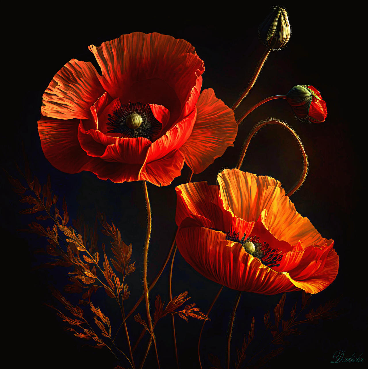 Poppy Flwer Poppy Flowers by Dalidas-Art on DeviantArt