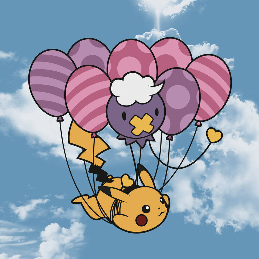 Floating Pikachu Flying Pikachu by Elenwae on DeviantArt