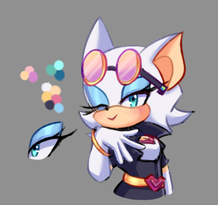 Rouge design AU by FrizeRose on DeviantArt