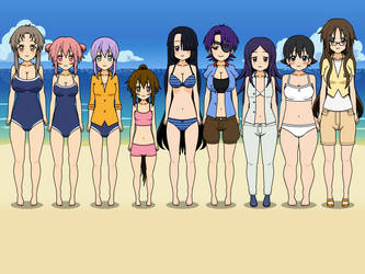 Mirai nikki female cheaters at beach