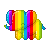 Free: Rainbow Elephant Avatar