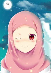 A veiled girl,Moslemah