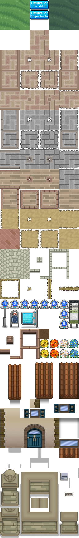 Pokemon Array Texture Tileset of Pokemon XY by FinalArtz on DeviantArt