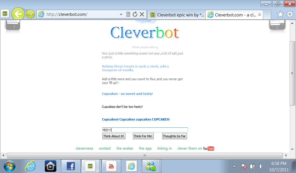 MOST EPIC CLEVERBOT EVER