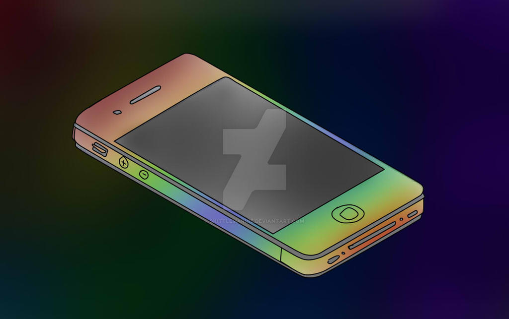 Rainbow Iphone by SkittleMarine on DeviantArt