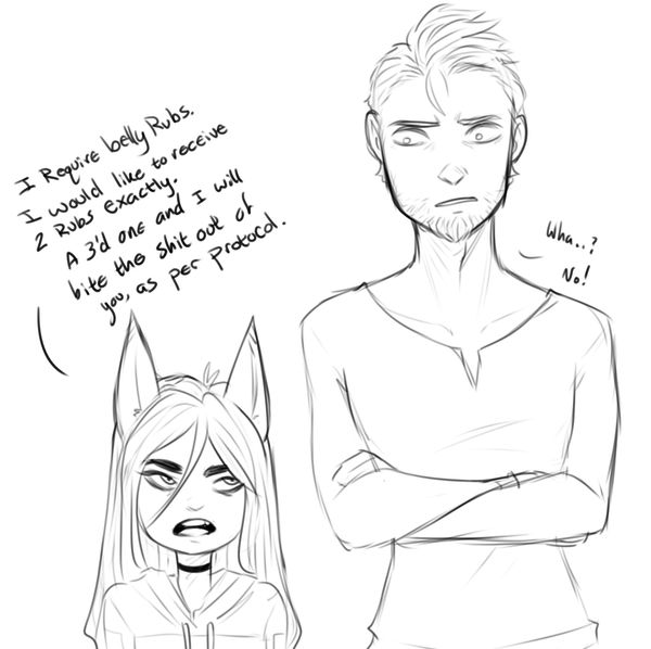 Belly Rubs by EmyBun on DeviantArt