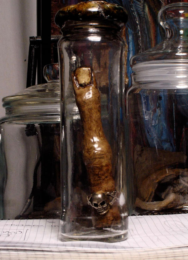 finger in the jar