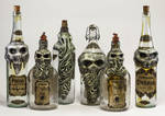 Lovecraftian Creepy Bottles by FraterOrion