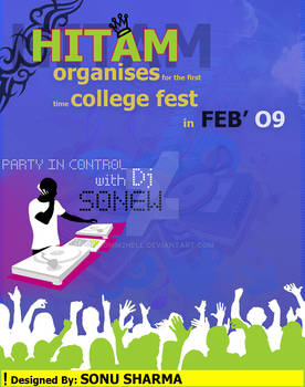 flyer for college fest