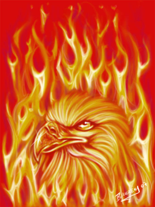 aguila fuego by TOCHE on DeviantArt