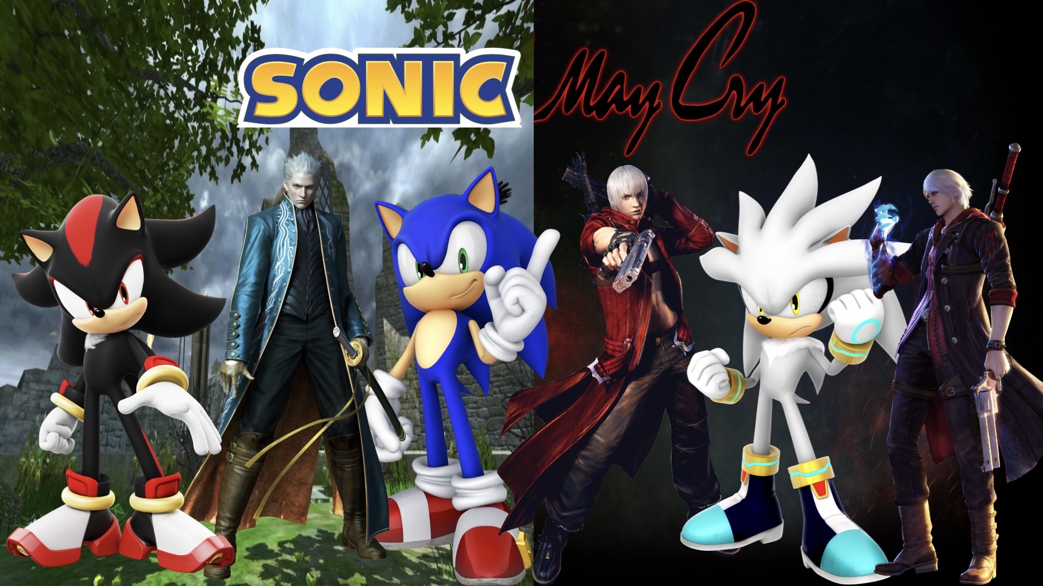 Devil May Cry 5 Mods: Sonic The Hedgehog vs Shadow The Hedgehog 