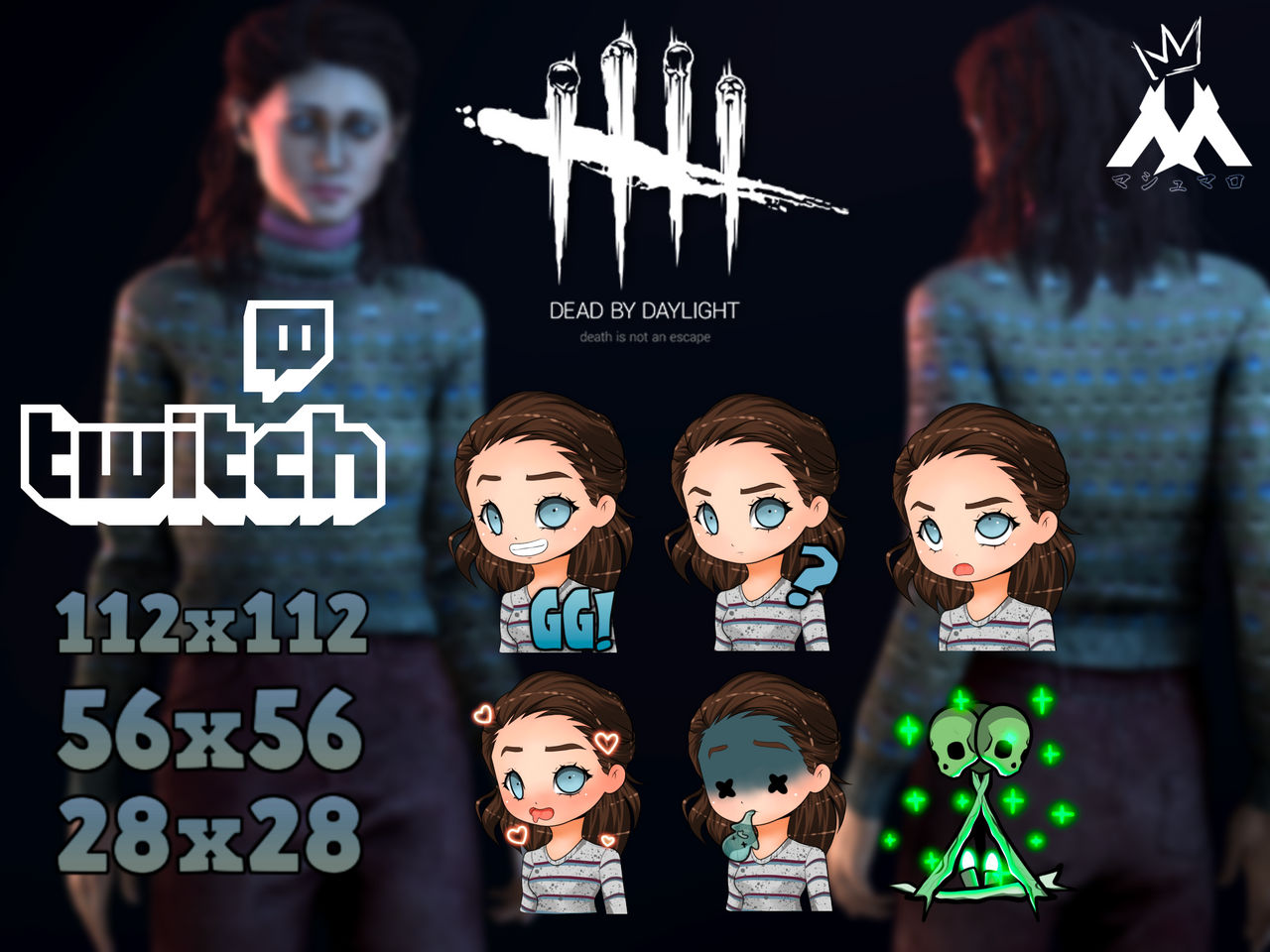Nancy Wheeler Dead By Daylight Twitch Emotes By Smokedmarshmallow On Deviantart Nancy Wheeler Dead By Daylight Twitch Emotes By Smokedmarshmallow On Deviantart