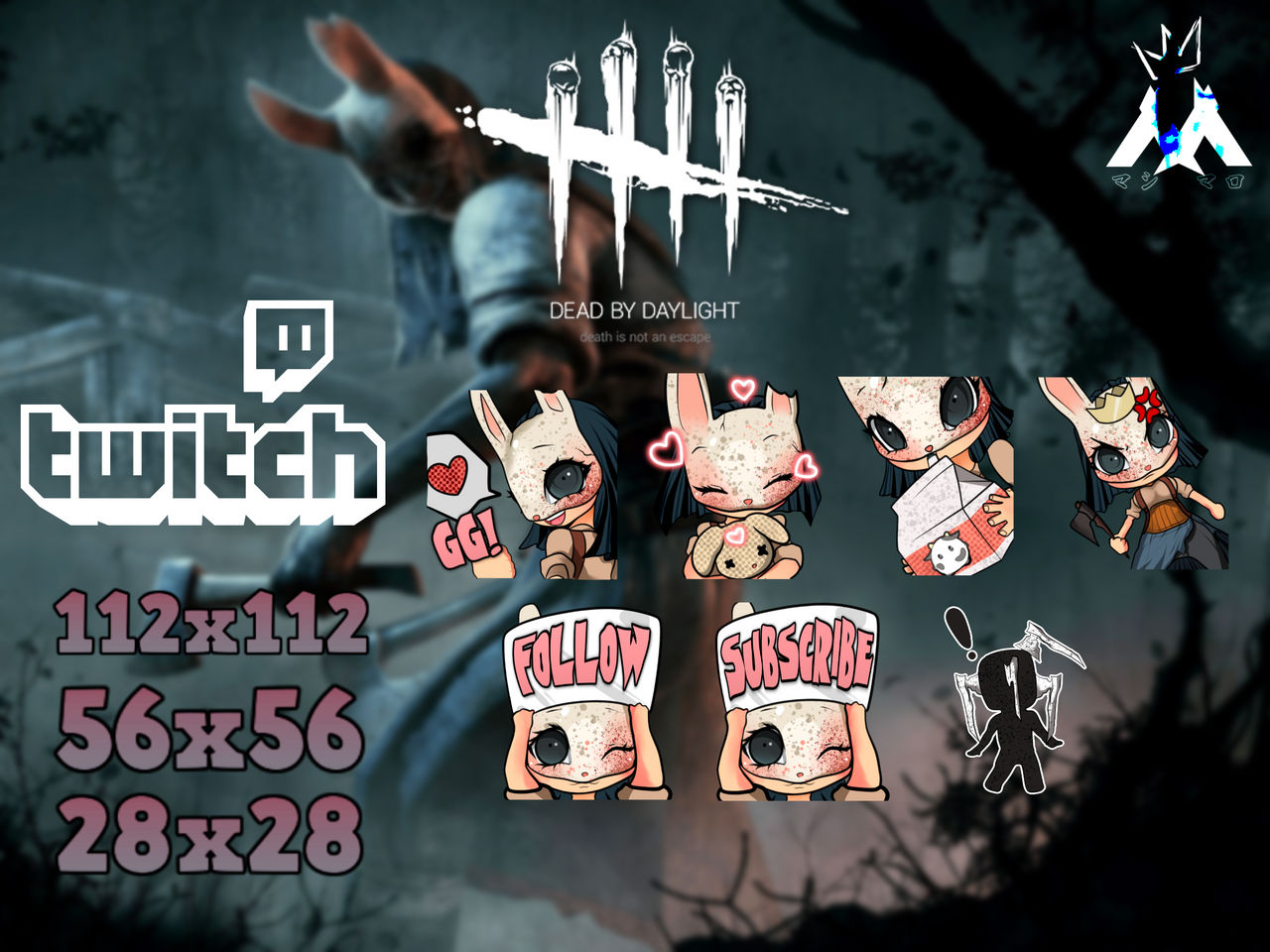 Dbd The Huntress Cute Twitch Emotes By Smokedmarshmallow On Deviantart Dbd The Huntress Cute Twitch Emotes By Smokedmarshmallow On Deviantart