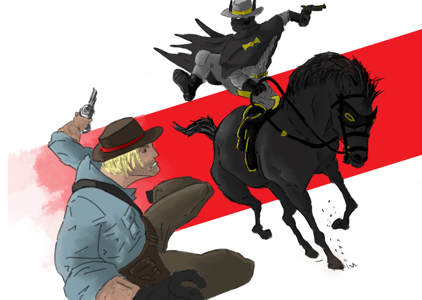Batman Rdr2 RDR2 Batman 3 by EweyLines on DeviantArt