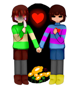 Chara and Frisk