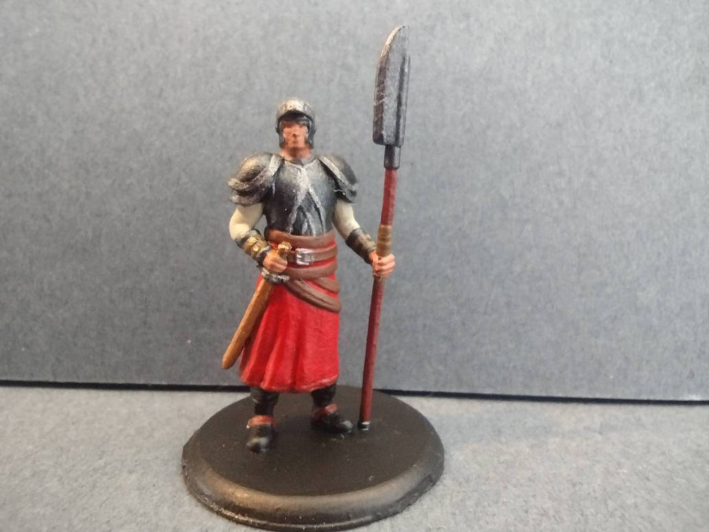 Redguard Statue Red Guard with Glaive by JamieRobbison on DeviantArt
