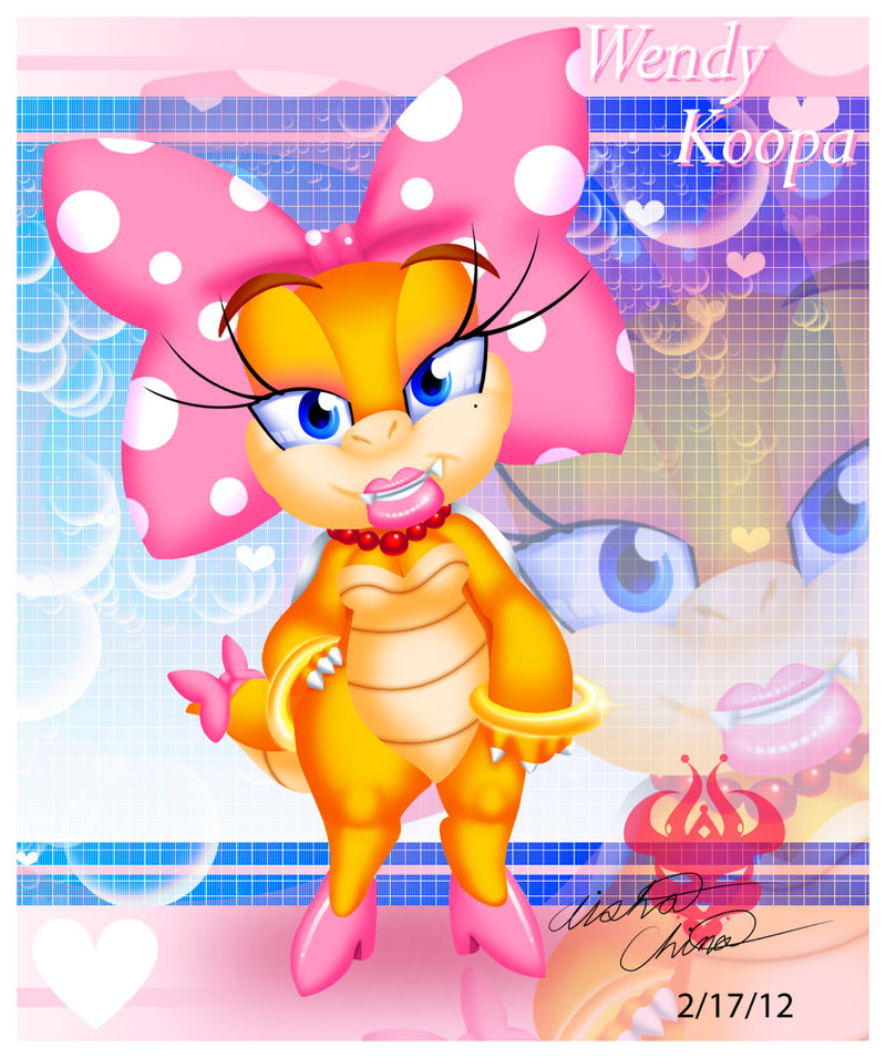 Giftart: One pretty Wendy Koopa