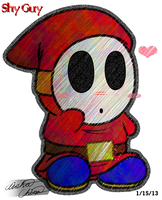 Cutie Tootie lovey Shy Guy