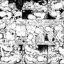 Bowser and Yoshi: Miiverse drawing collage