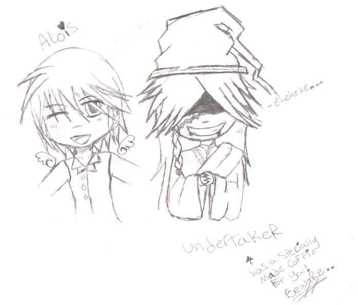Alois and undertaker chibis
