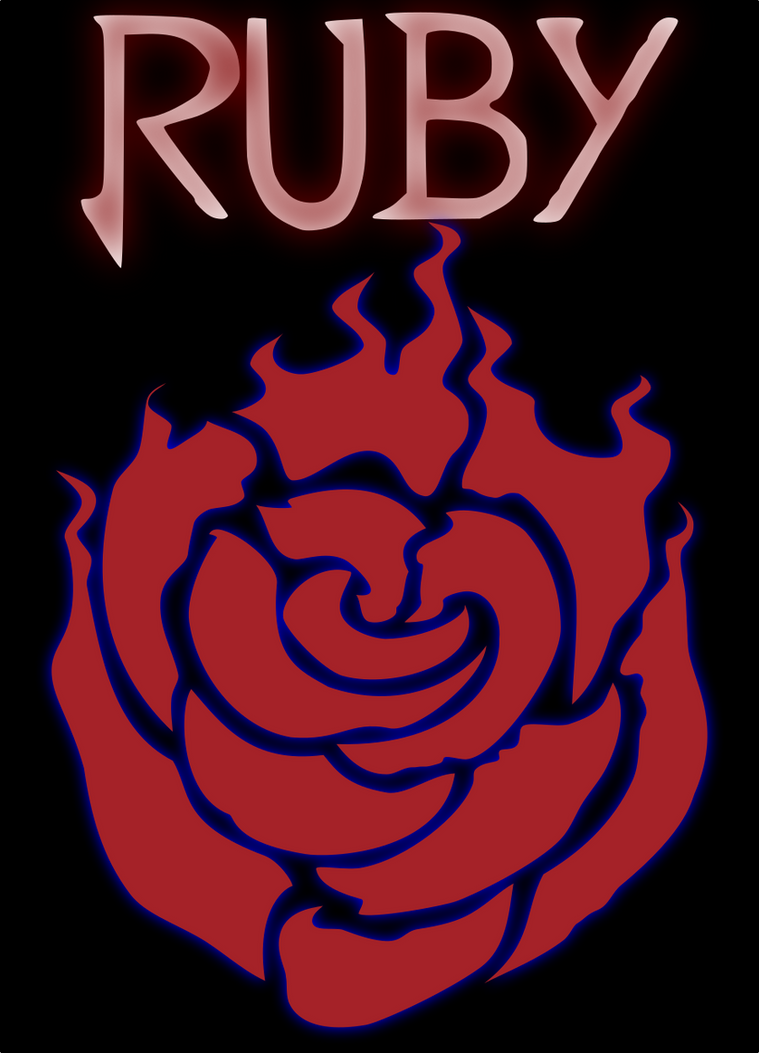 Ruby Chracter Emblems Ruby's Rose Emblem RWBY by Jon-Michael-May on DeviantArt
