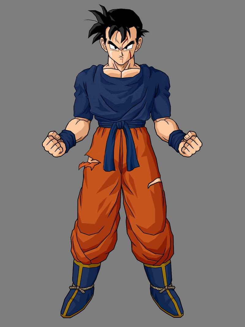 Dbz Gohan Ripped Damaged Gohan By KingCrackRock by kingcrackrock on DeviantArt