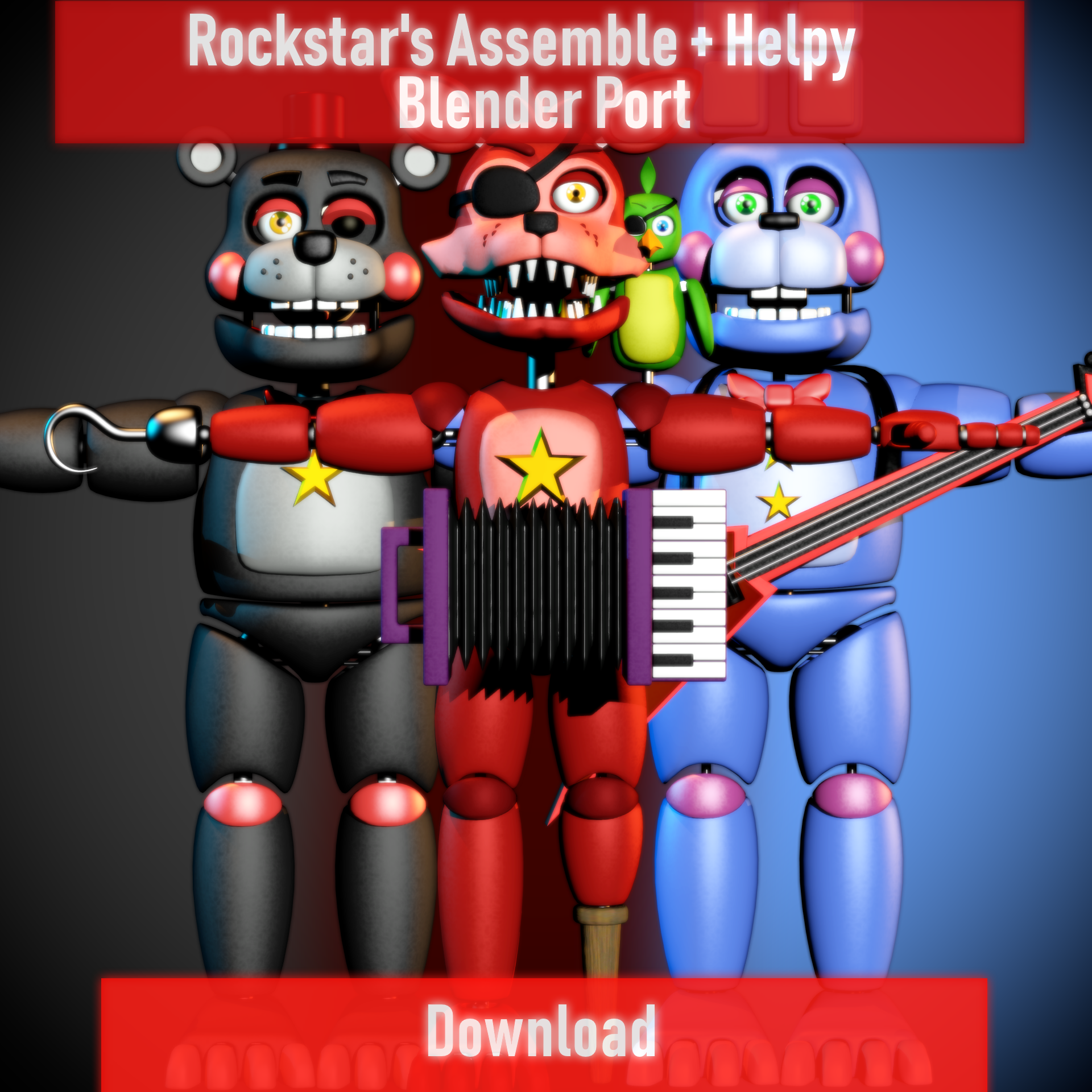 Steam Workshop::[FNAF] a1234agamer FNaF 6 Rockstar Pack Release