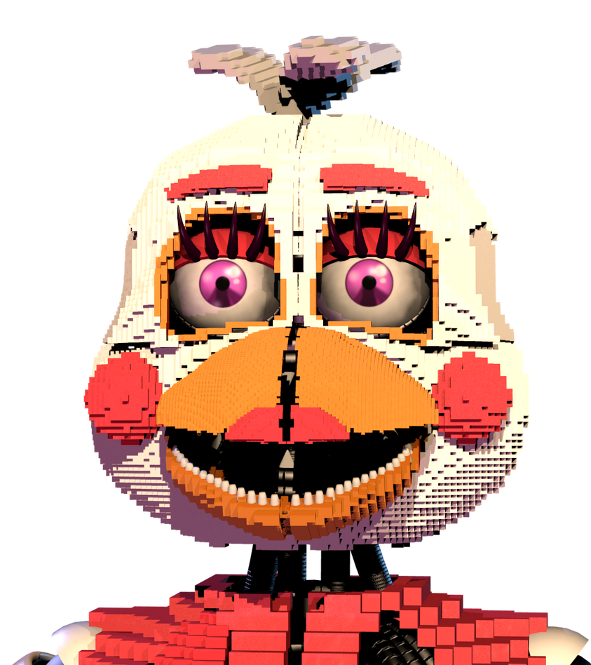 Funtime chica pixel art