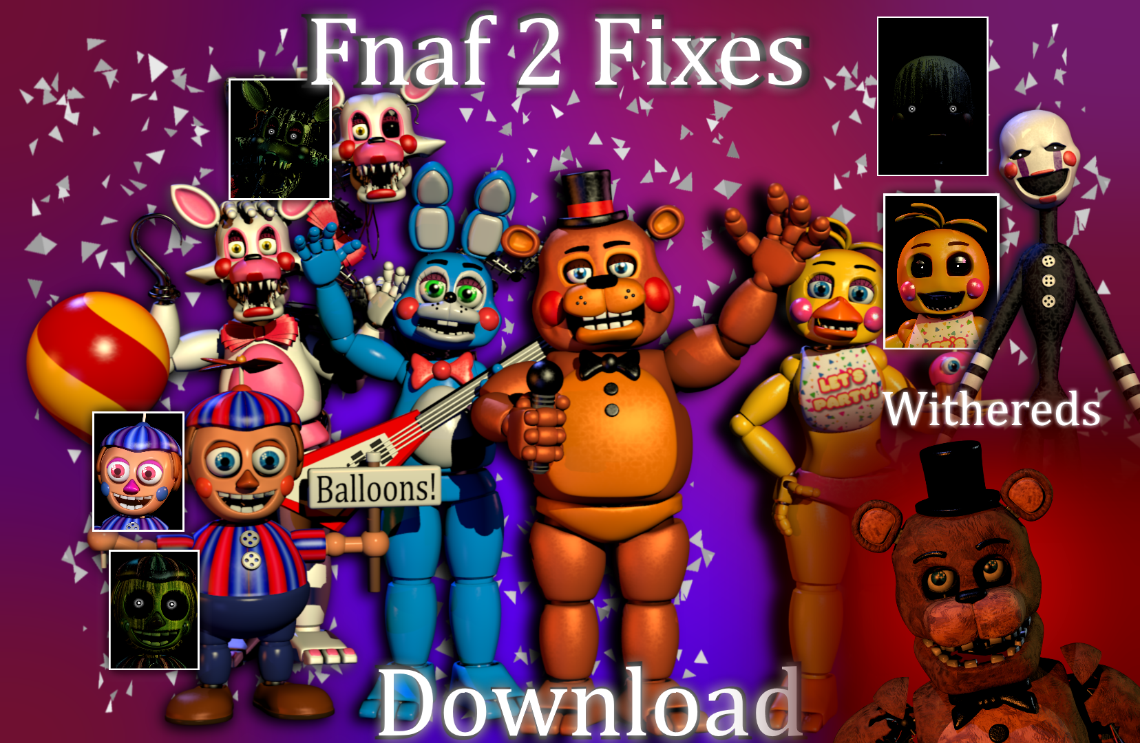 fnaf 2 pack by ea port souger Download c4d by souger222 on DeviantArt