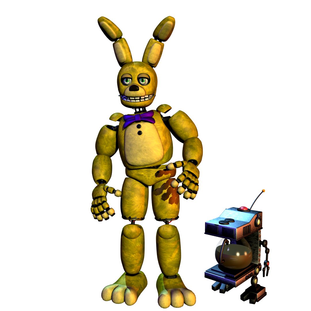 Fredbear and Springbonnie Blender release by Atticted on DeviantArt