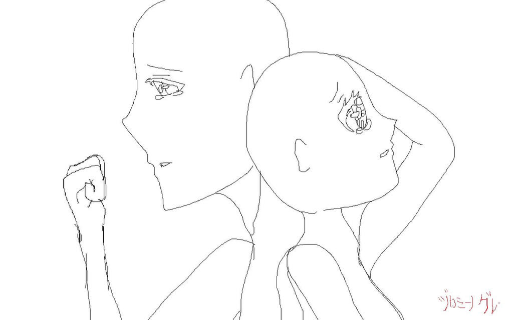 A Sad Anime Base.. by HomNomsterXD on DeviantArt