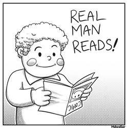 Real man read comic books