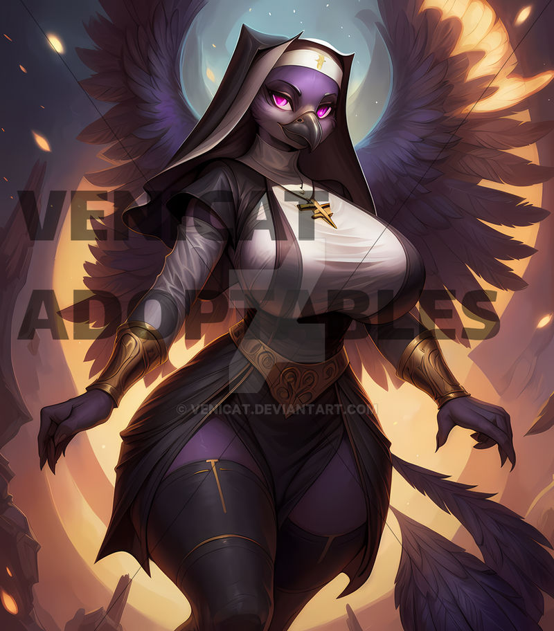 Adopt AI Raven Nun Furry Avian By Venicat On DeviantArt Adopt ai raven nun furry avian by venicat on deviantart