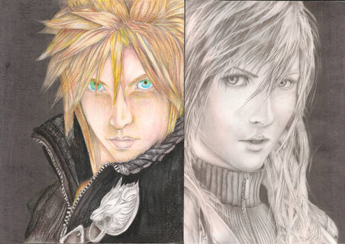 Final Fantasy - Cloud Strife and Lightting