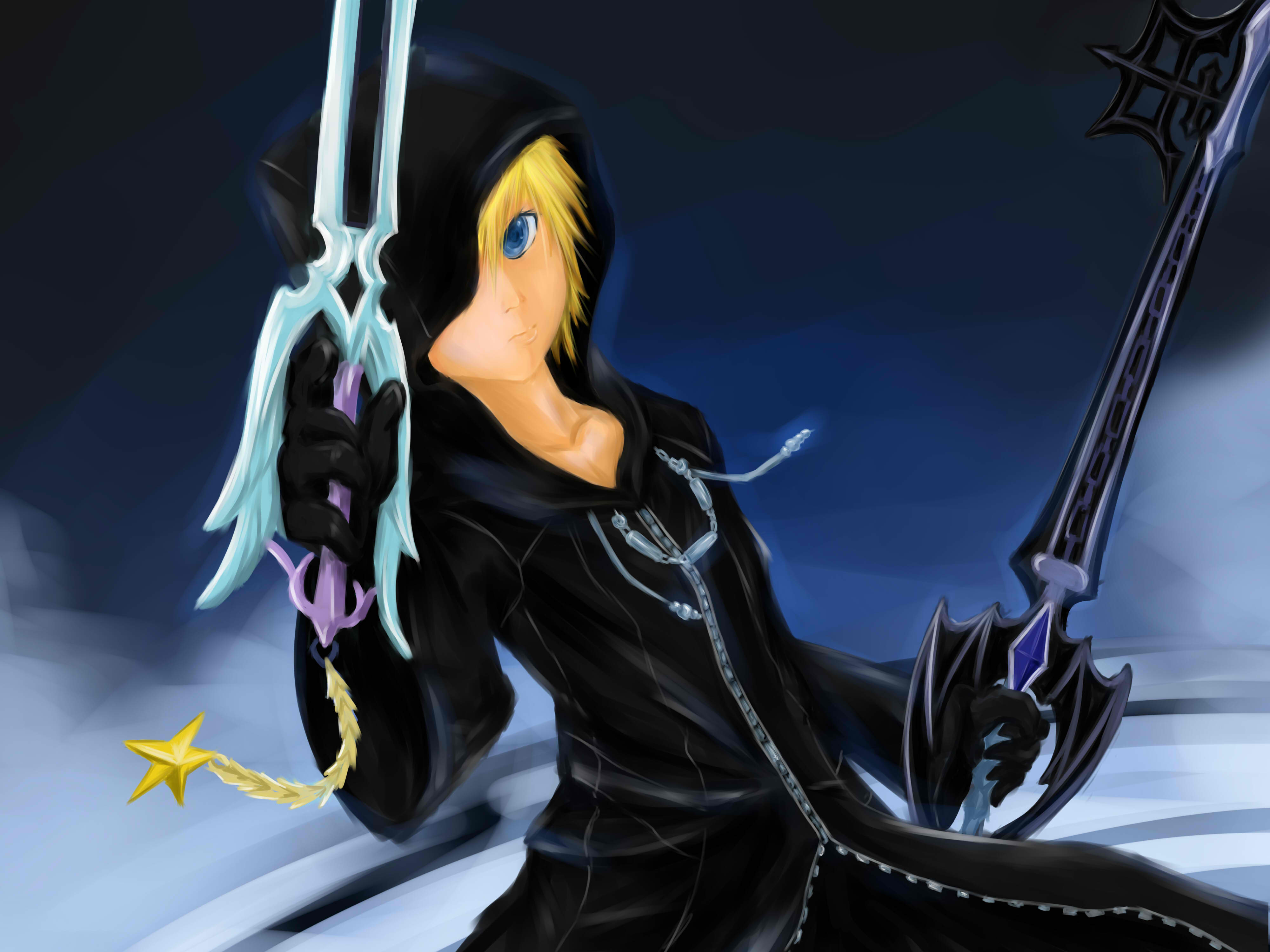 Roxas in battle by Okaminps on DeviantArt