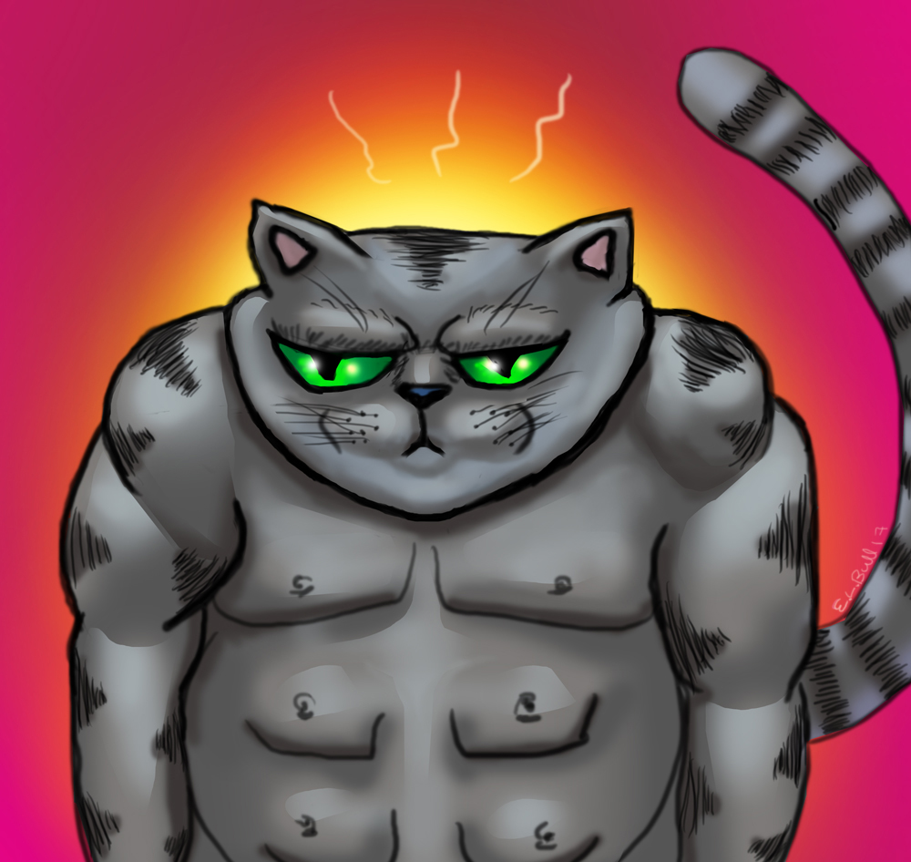 Cataroid Angry Cat - Daily Sketch