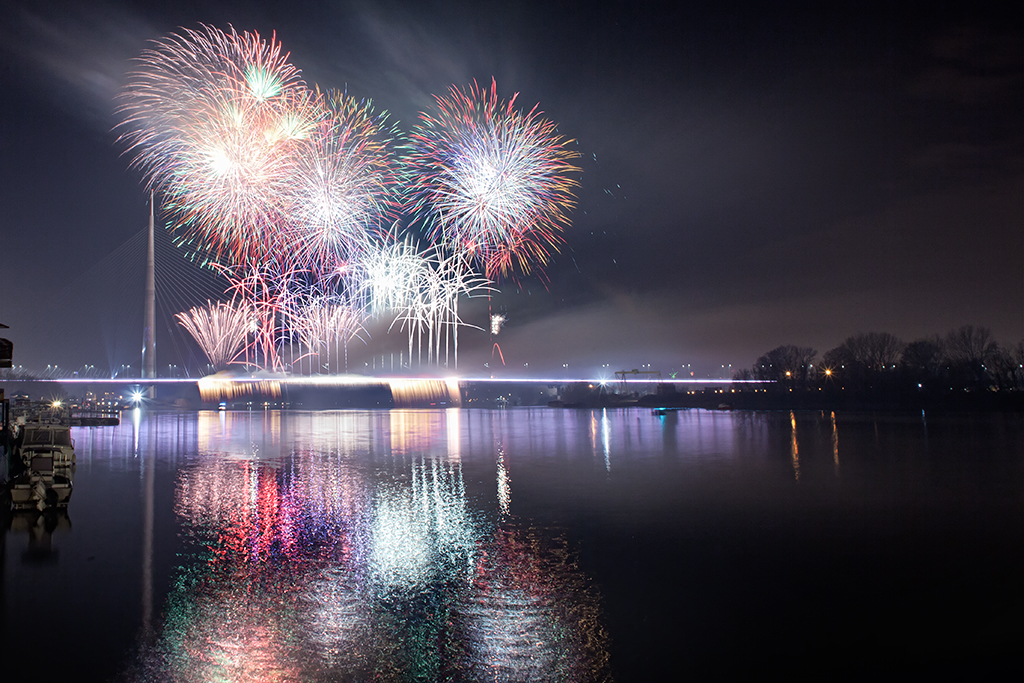 Belgrade new year fireworks by BorisMrdja