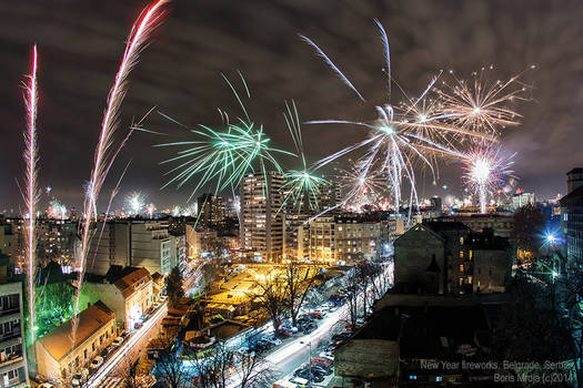 New Year Fireworks 2014 by BorisMrdja