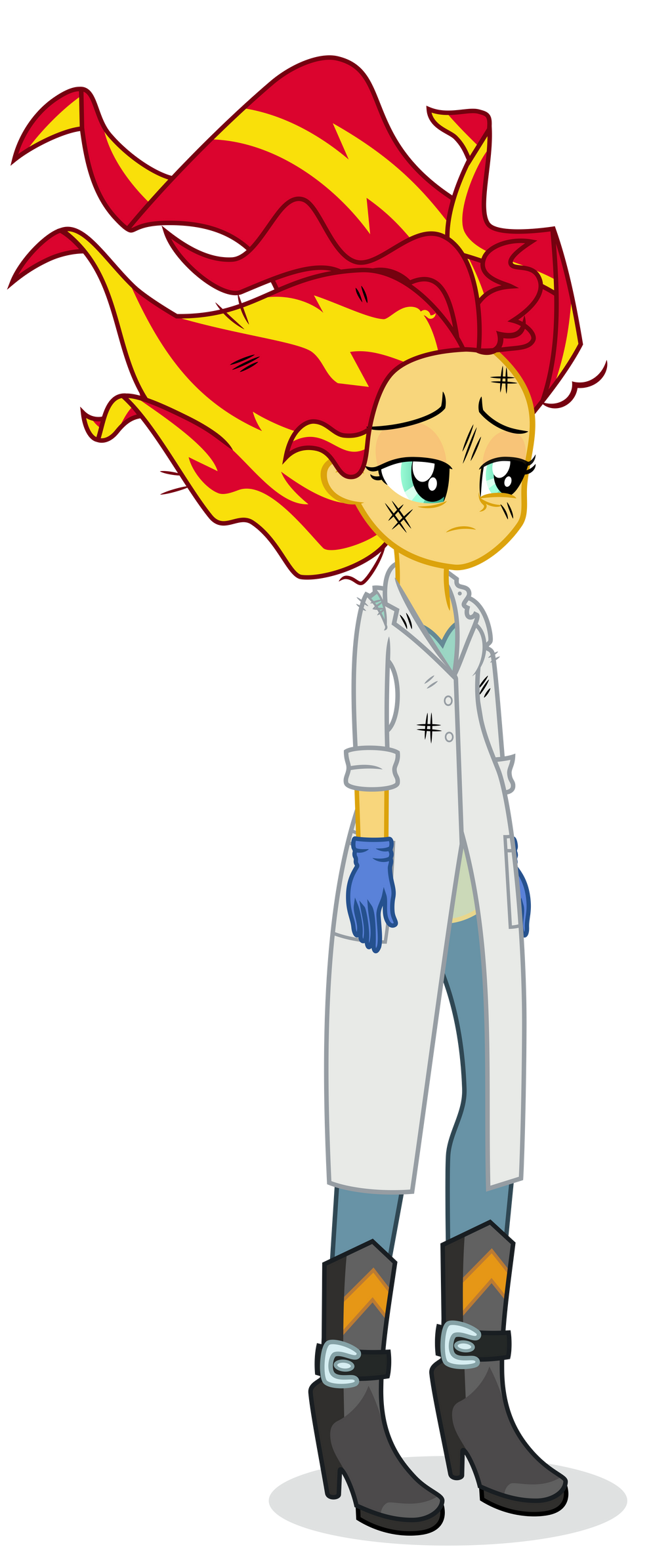 Science Sunset Shimmer vector (HD)