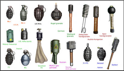 ww1 hand grenades