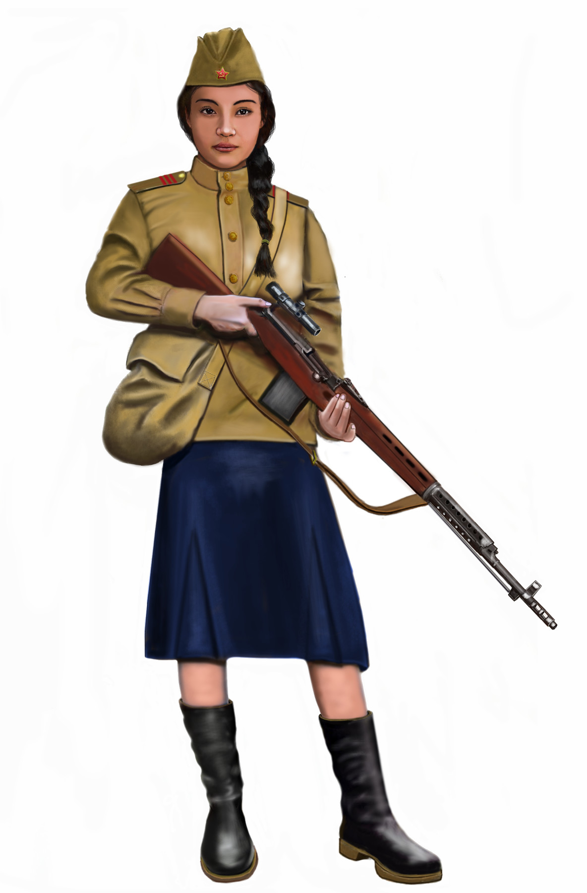 Солдат РККА 1941 арт униформа
