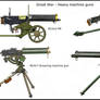 ww1 -  Heavy machine guns - Table II
