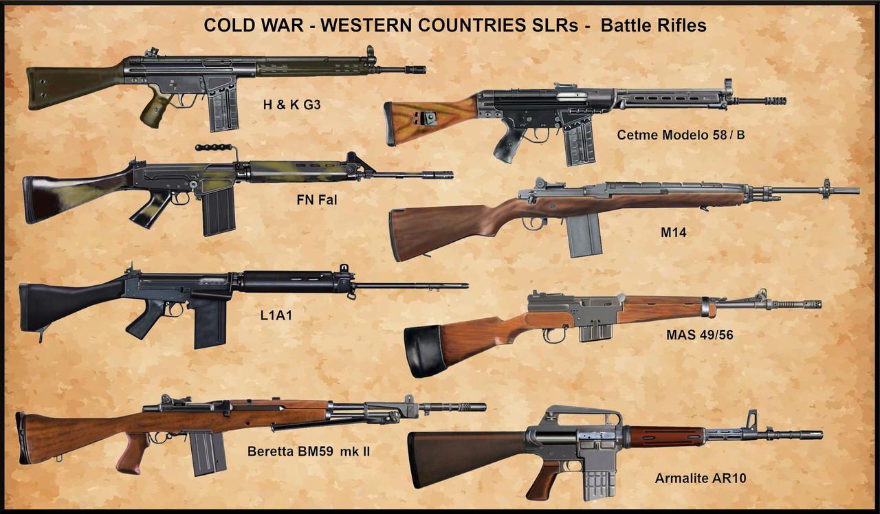 Cold War - Western Countries SLRs - Battle Rifle by AndreaSilva60 on ...
