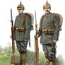 1914- ww1 German infantrymen
