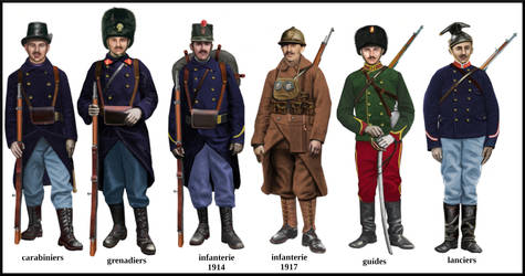 ww1 - Belgian army: infantry and cavalry