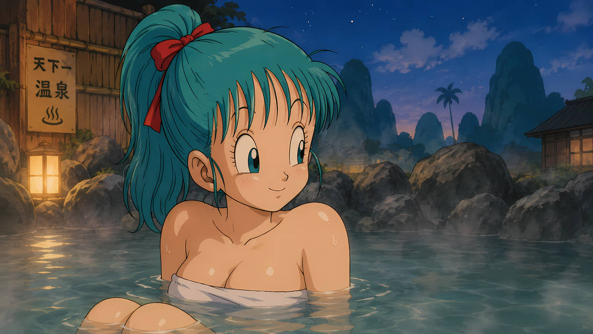 Bulma Pool ChatGPT Dragon Ball Bulma Hot Springs by ancientheroguy on DeviantArt