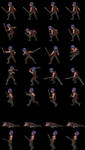 Male Protagonist (Sideview Battler) pre-render3D by EduardoGaray