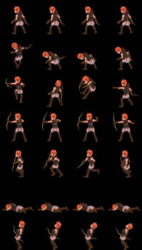 Female Protagonist (Sideview Battler) pre-render3D