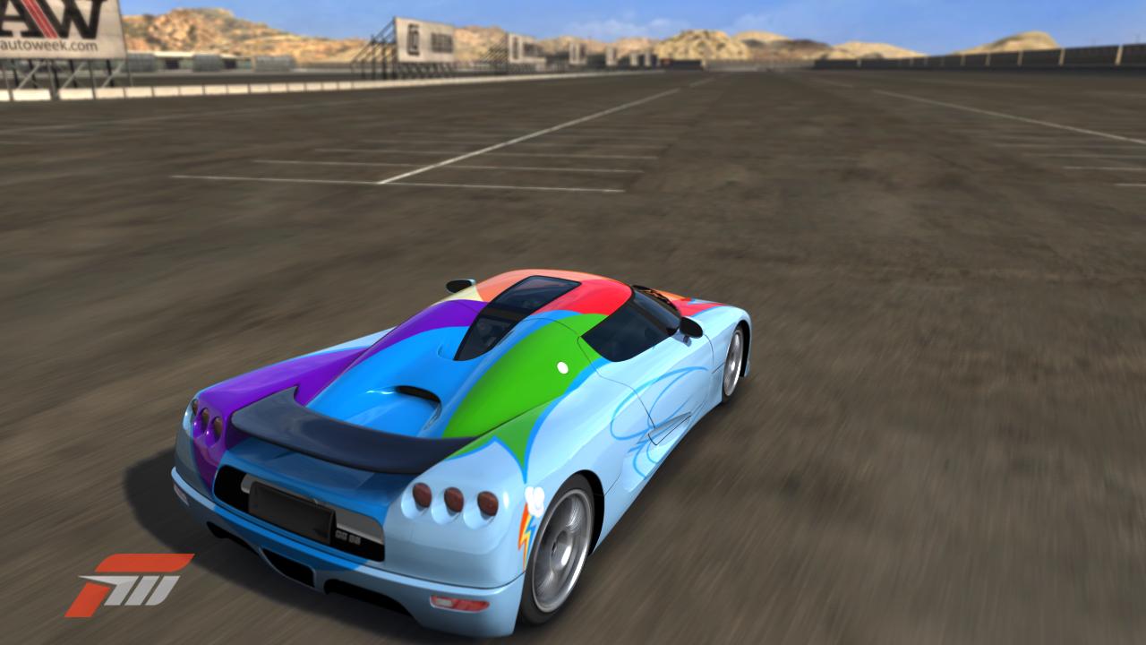 Rainbow Dash Koenigsegg CC8S