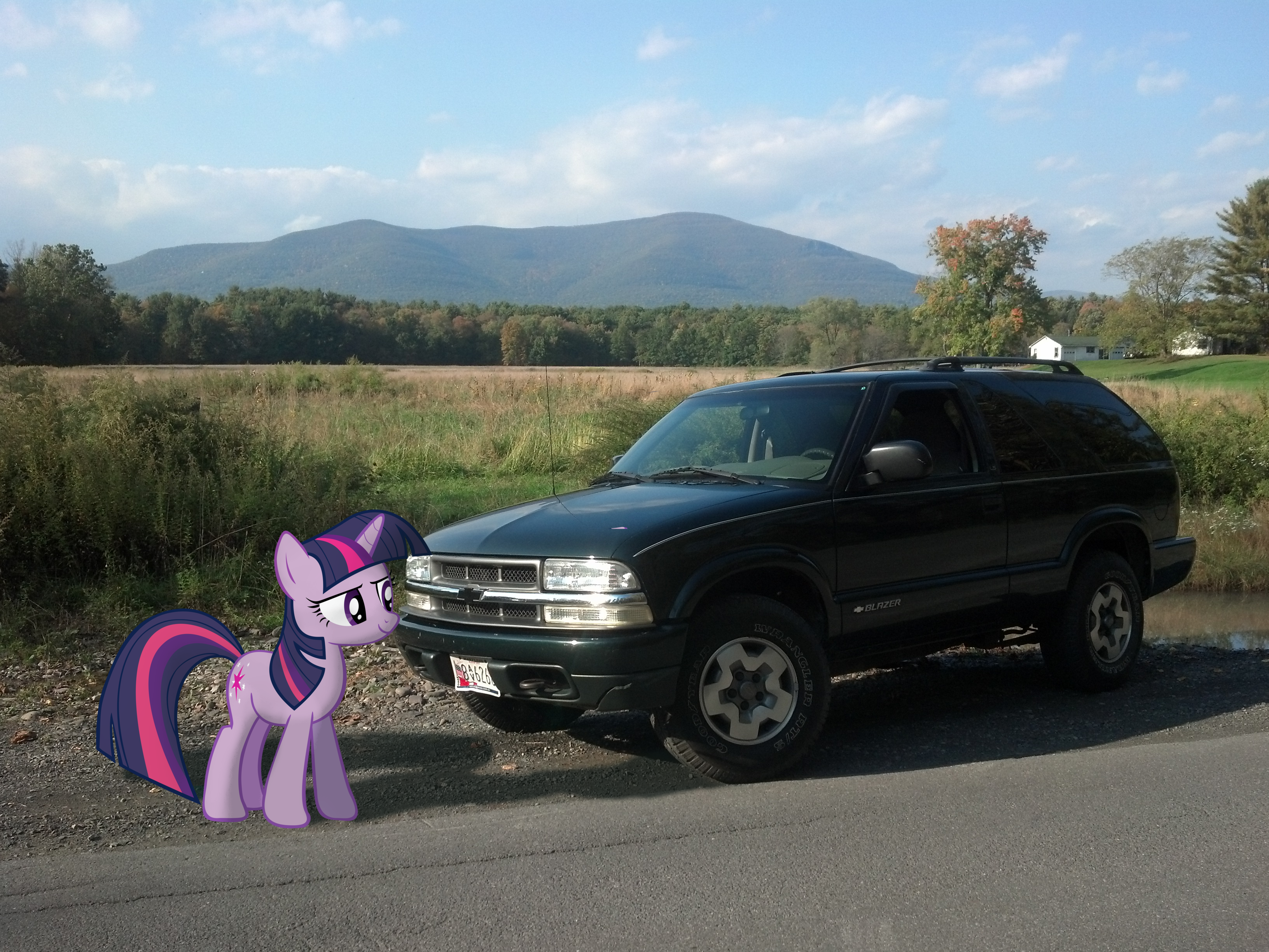 Twi and my Blazer chilling in Saugerties